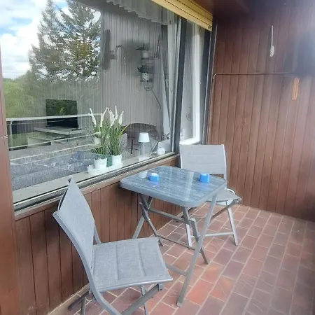 Im Schwarzwald Mit Blick Ins Gruene Und Balkon