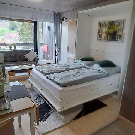 Im Schwarzwald Mit Blick Ins Gruene Und Balkon アパート *